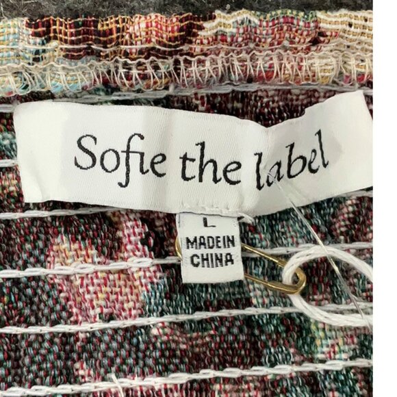 🤍 Sofie the Label Jacquard Corset Top Velvet Ribbons Cottagecore Milkmaid NWT - Picture 3 of 11